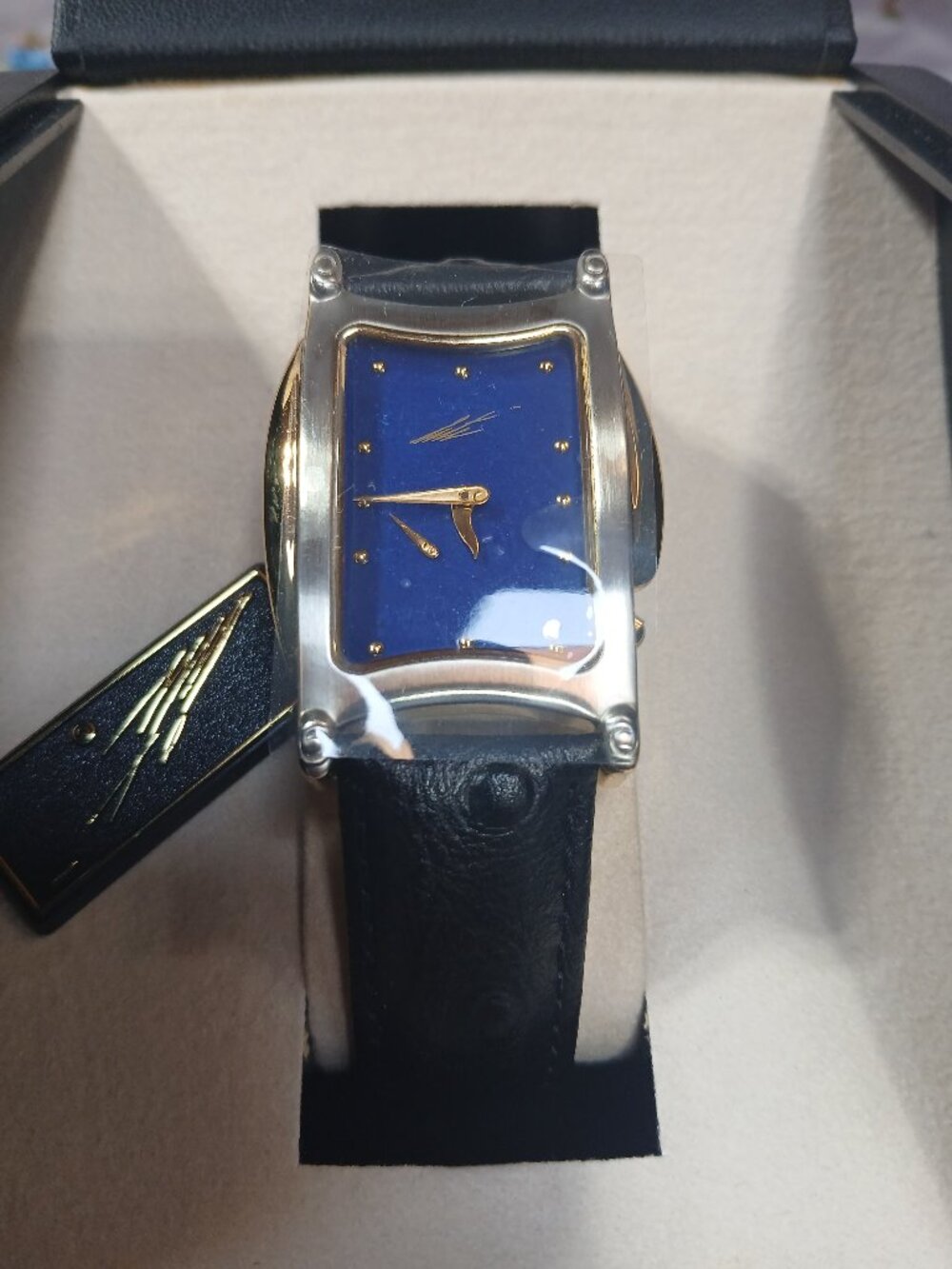 Erte' Art Deco Sevenarts Collectible Watch Leather band and case VERY RARE
